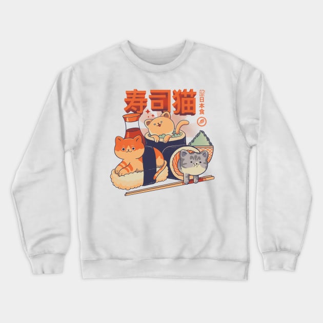 Sushi Cats Crewneck Sweatshirt by ppmid